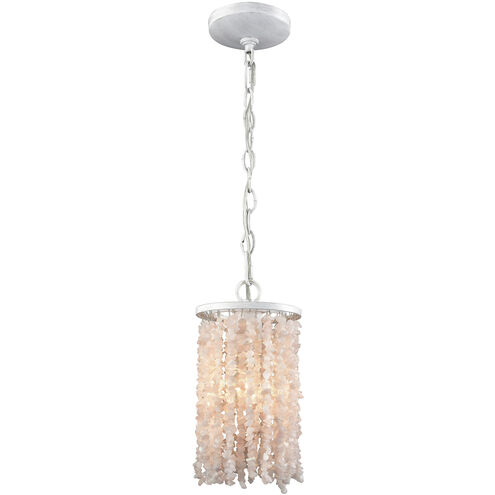 Agate Stones 1 Light 6 inch Beige Mini Pendant Ceiling Light