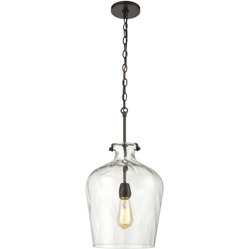Tuscan Villa 1 Light 12 inch Oil Rubbed Bronze Pendant Ceiling Light