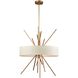 Xenia 5 Light 25 inch Matte Gold Chandelier Ceiling Light