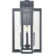 Bianca 4 Light 25 inch Aged Zinc Outdoor Wall Sconce