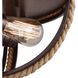 Natural Rope 2 Light 13 inch Oil Rubbed Bronze Flush Mount Ceiling Light