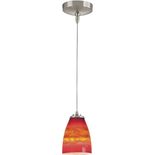 Low Voltage 1 Light 5 inch Brushed Nickel Mini Pendant Ceiling Light