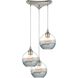 Sutter Creek 3 Light 12 inch Satin Nickel Mini Pendant Ceiling Light