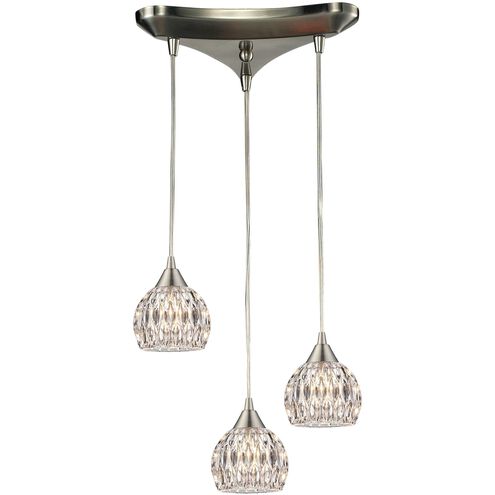 Kersey LED 10 inch Satin Nickel Mini Pendant Ceiling Light