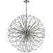 Starburst 19 Light 36 inch Polished Chrome Chandelier Ceiling Light