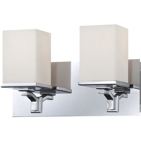 Ramp 2 Light 13 inch Chrome Vanity Light Wall Light
