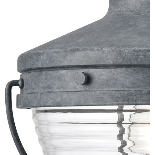 Eastport 1 Light 14 inch Aged Zinc Outdoor Wall Sconce