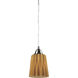 Angles 1 Light 5 inch Satin Nickel with Yellow Mini Pendant Ceiling Light