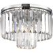 Palacial 1 Light 12 inch Polished Chrome Flush Mount Ceiling Light in Incandescent