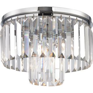 Palacial 1 Light 12 inch Polished Chrome Flush Mount Ceiling Light in Incandescent