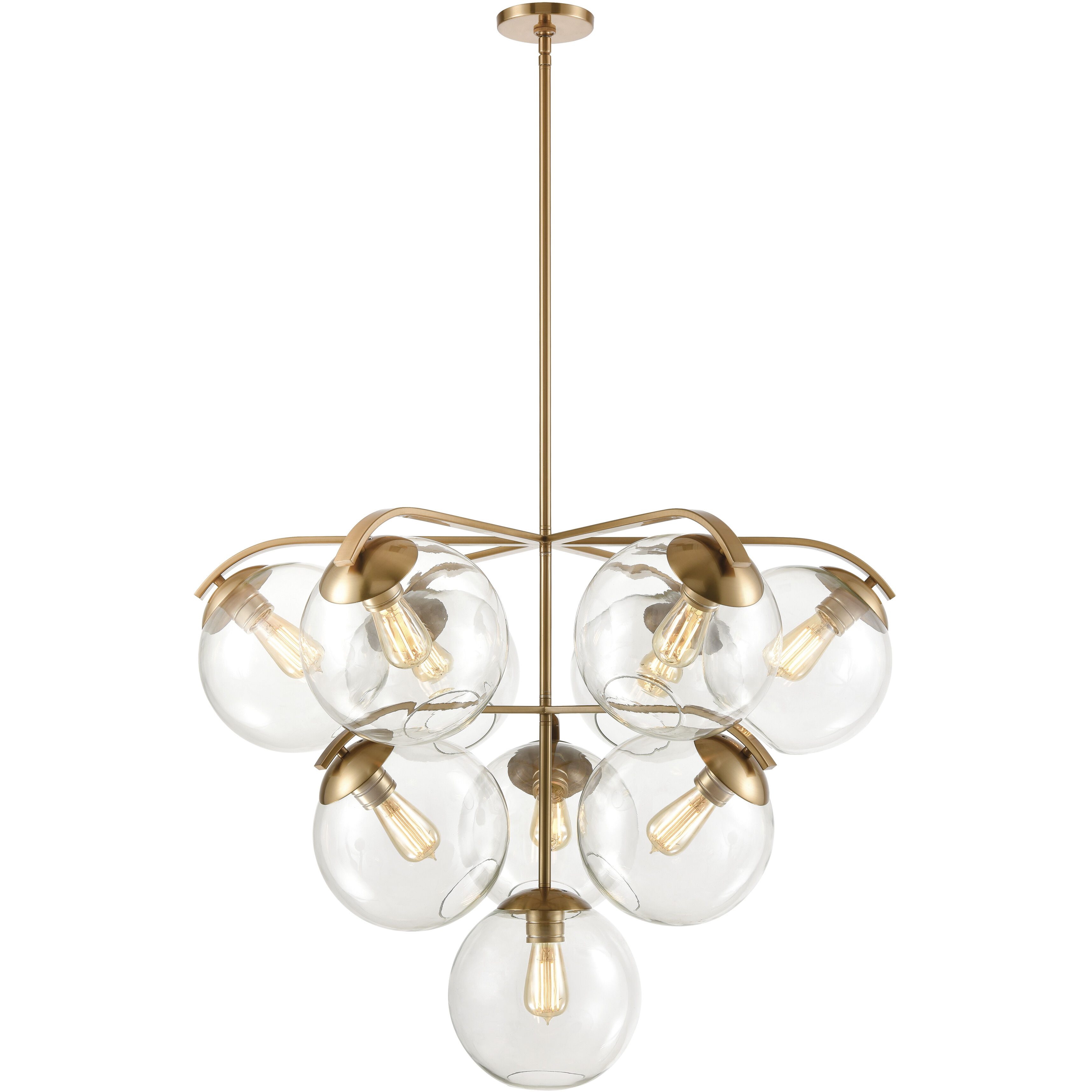 Satin brass ceiling light on sale
