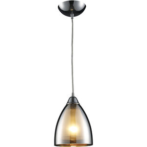 Reflections 1 Light 6 inch Polished Chrome Mini Pendant Ceiling Light in Standard