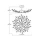 Crislett 8 Light 32 inch Sunglow Bronze Semi Flush Mount Ceiling Light