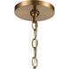 Lola 1 Light 11 inch Satin Brass Pendant Ceiling Light