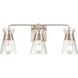 Brookville 3 Light 22 inch Satin Nickel Vanity Light Wall Light