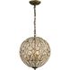 Elizabethan 5 Light 13 inch Dark Bronze Chandelier Ceiling Light
