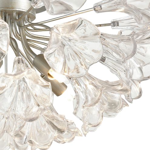 Celene 5 Light 19 inch Aged Silver Semi Flush Mount Ceiling Light
