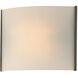 Pannelli 1 Light 8 inch Oil Rubbed Bronze Vanity Light Wall Light in White Opal
