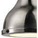 Rutherford 1 Light 9 inch Brushed Nickel Mini Pendant Ceiling Light