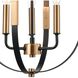 Heathrow 3 Light 14 inch Matte Black with Satin Brass Pendant Ceiling Light