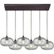 Volace 6 Light 32 inch Oil Rubbed Bronze Mini Pendant Ceiling Light