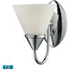 Alpine LED 8 inch Chrome Vanity Light Wall Light