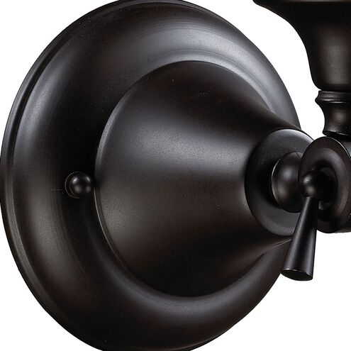 Quinton Parlor 1 Light 7 inch Oil Rubbed Bronze Vanity Light Wall Light in Incandescent