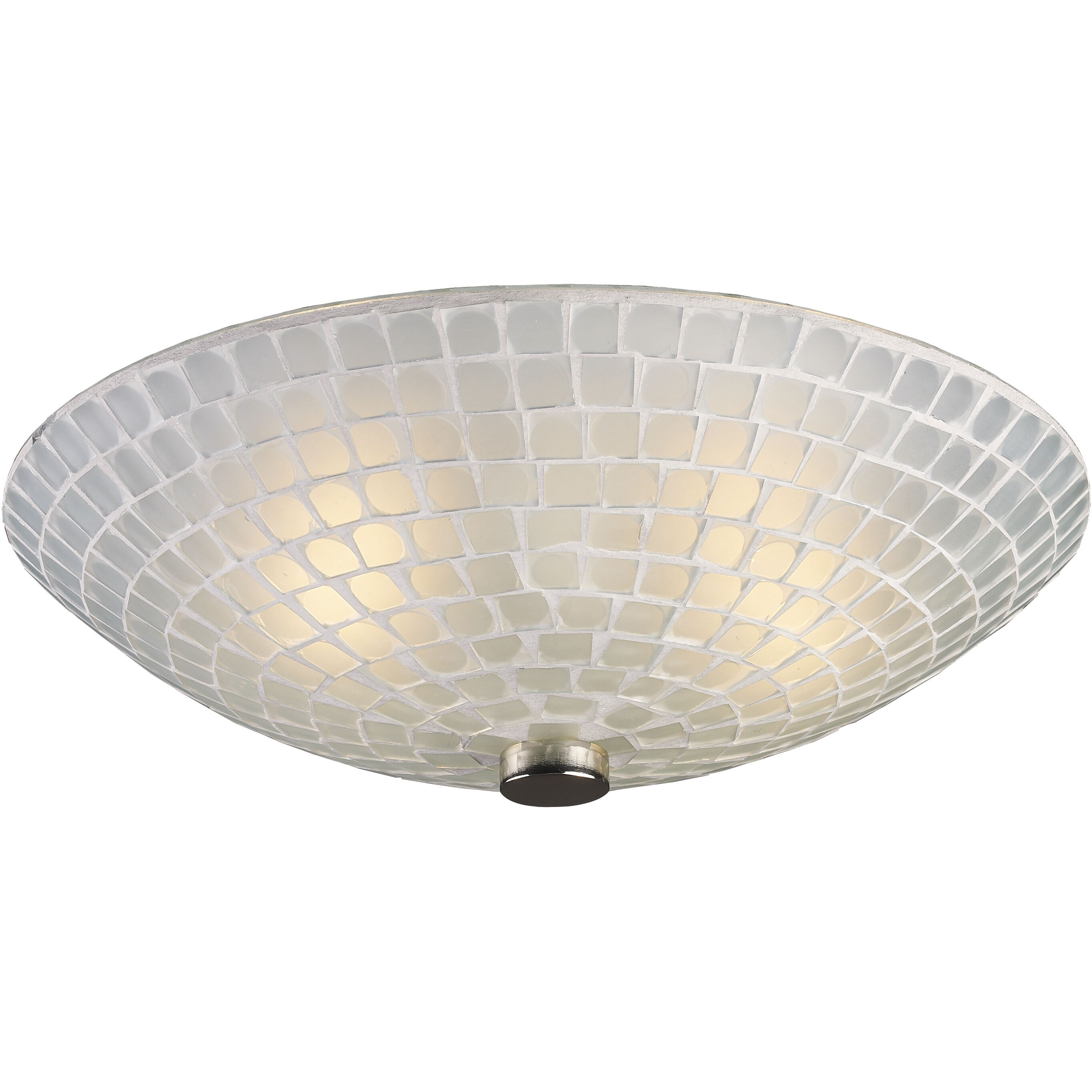 Satin nickel semi flush ceiling light cheap