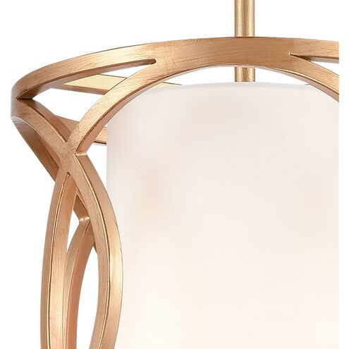 Ringlets 1 Light 10 inch Matte Gold Mini Pendant Ceiling Light
