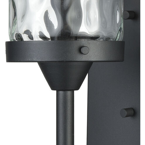 Torch 1 Light 17 inch Charcoal Outdoor Sconce