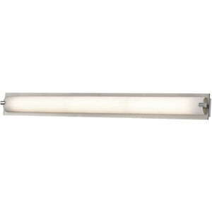 Piper LED 37 inch Satin Nickel Vanity Light Wall Light, Medium