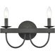 Williamson 2 Light 14 inch Black Vanity Light Wall Light