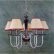 Vryn 5 Light 26 inch Pewter with Aged Bronze and Beige Chandelier Ceiling Light