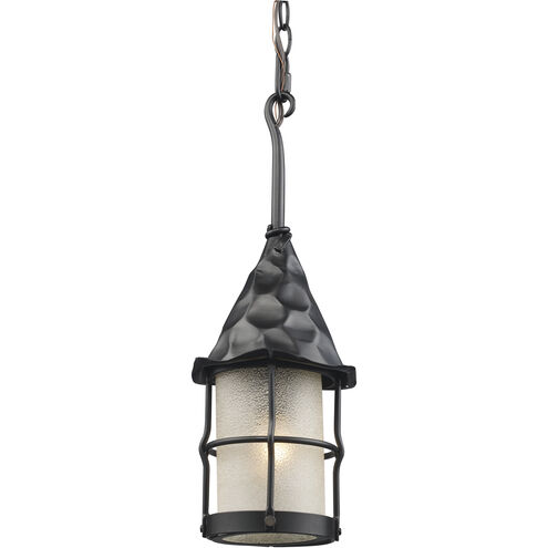 Rustica 6.5 inch 75.00 watt Matte Black Outdoor Pendant