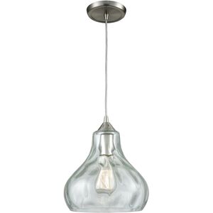 Belmont 1 Light 10 inch Satin Nickel Mini Pendant Ceiling Light