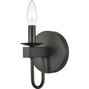 Williamson 1 Light 5 inch Black Vanity Light Wall Light