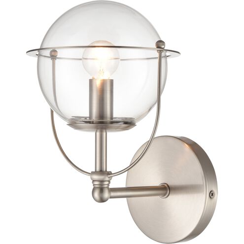 Langford 1 Light 8 inch Satin Nickel Vanity Light Wall Light