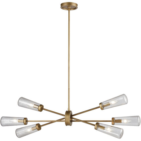 Xenia 6 Light 38 inch Matte Gold Chandelier Ceiling Light