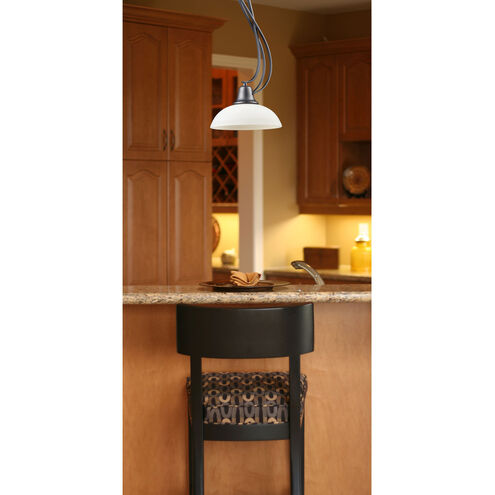 Franklin Creek 1 Light 9 inch Graphite with White Mini Pendant Ceiling Light