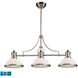 Chadwick Linear Chandelier Ceiling Light in LED