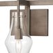 Culmination 3 Light 26 inch Weathered Zinc with Clear Vanity Light Wall Light