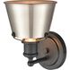 Holgate 1 Light 7 inch Charcoal with Satin Nickel Vanity Light Wall Light