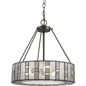 Ethan 3 Light 18 inch Tiffany Bronze Chandelier Ceiling Light in Incandescent
