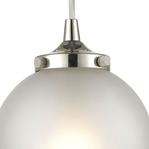 Boudreaux 1 Light 6 inch Polished Nickel Mini Pendant Ceiling Light