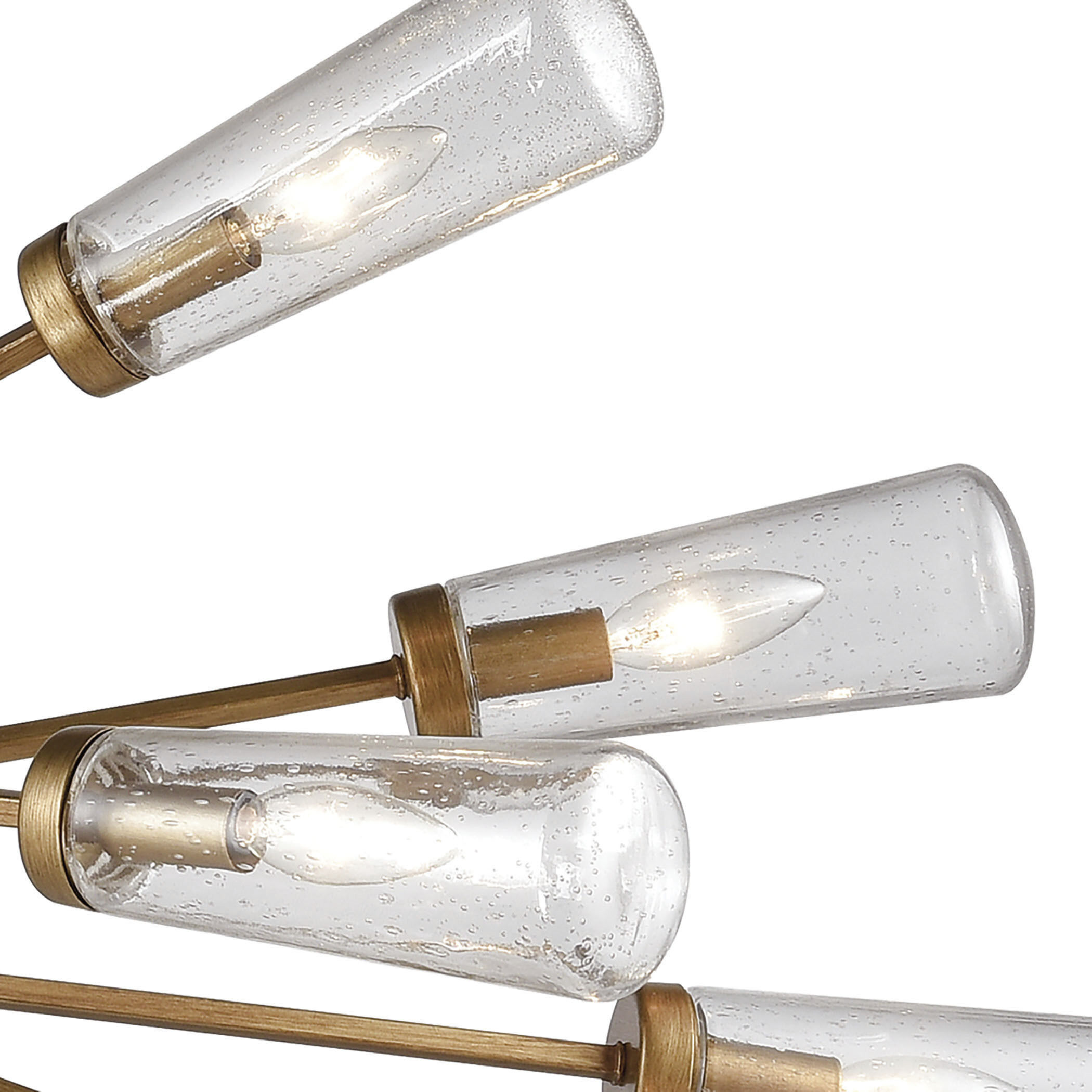 Xenia 10 Light 54 inch Matte Gold Chandelier Ceiling Light