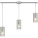 Ice Fragments Linear Mini Pendant Ceiling Light in Clear