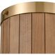 Wooden Barrel Sconce Wall Light