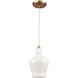 Menlow Park 1 Light 6 inch Satin Brass Mini Pendant Ceiling Light