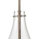 Culmination 1 Light 6 inch Weathered Zinc with Clear Mini Pendant Ceiling Light