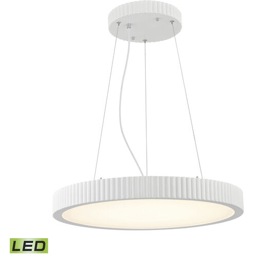 Digby LED 22 inch Matte White Chandelier Ceiling Light